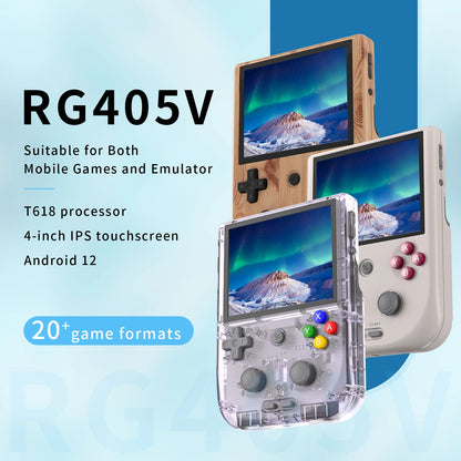 Super Portable Video Game Console RG405V with 4" HD IPS Touch Screen