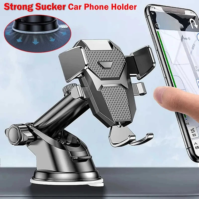 Universal Car Phone Holder with Clip and 360° Rotation