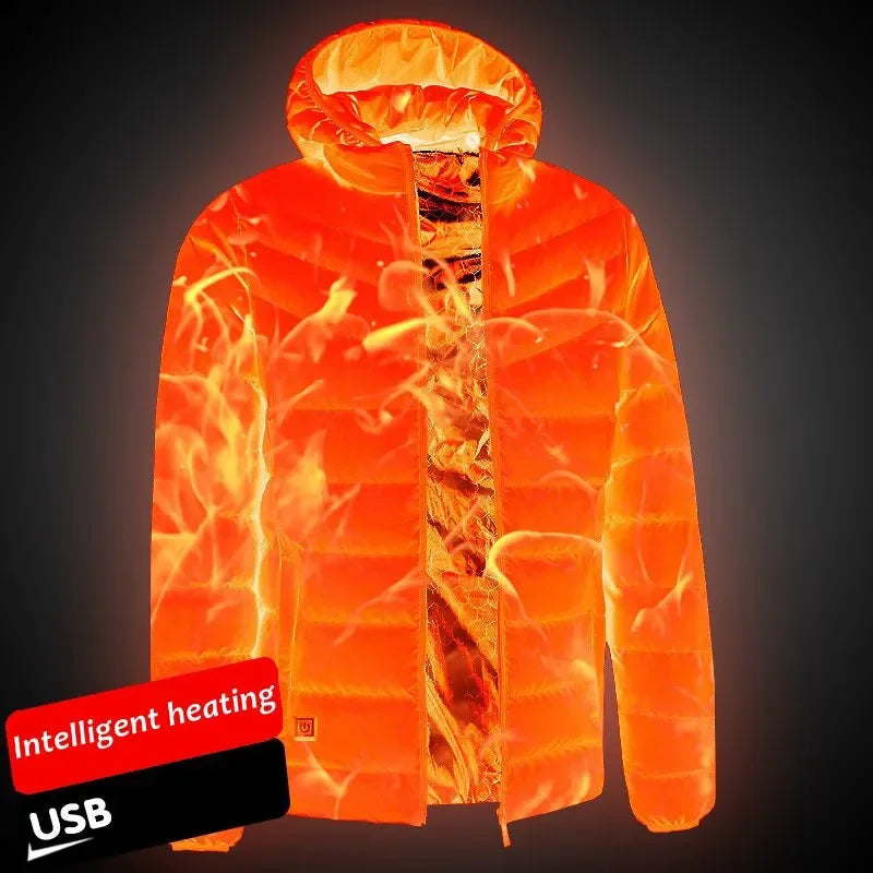 Men's Thermal Jacket with 21 Zone Control and Four USB Electric Switches