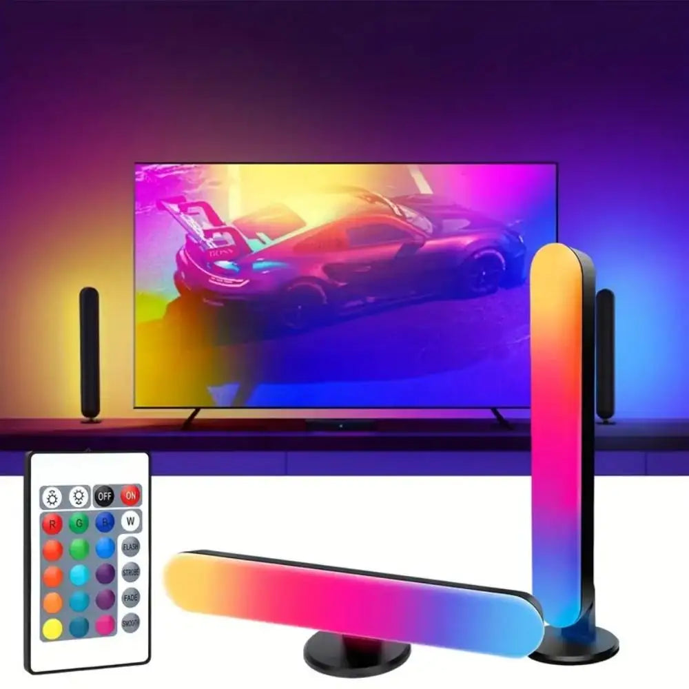 Barra de luz LED USB RGB, cambiable de color, sinfonía, con control remoto