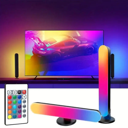 Barra de luz LED USB RGB, cambiable de color, sinfonía, con control remoto