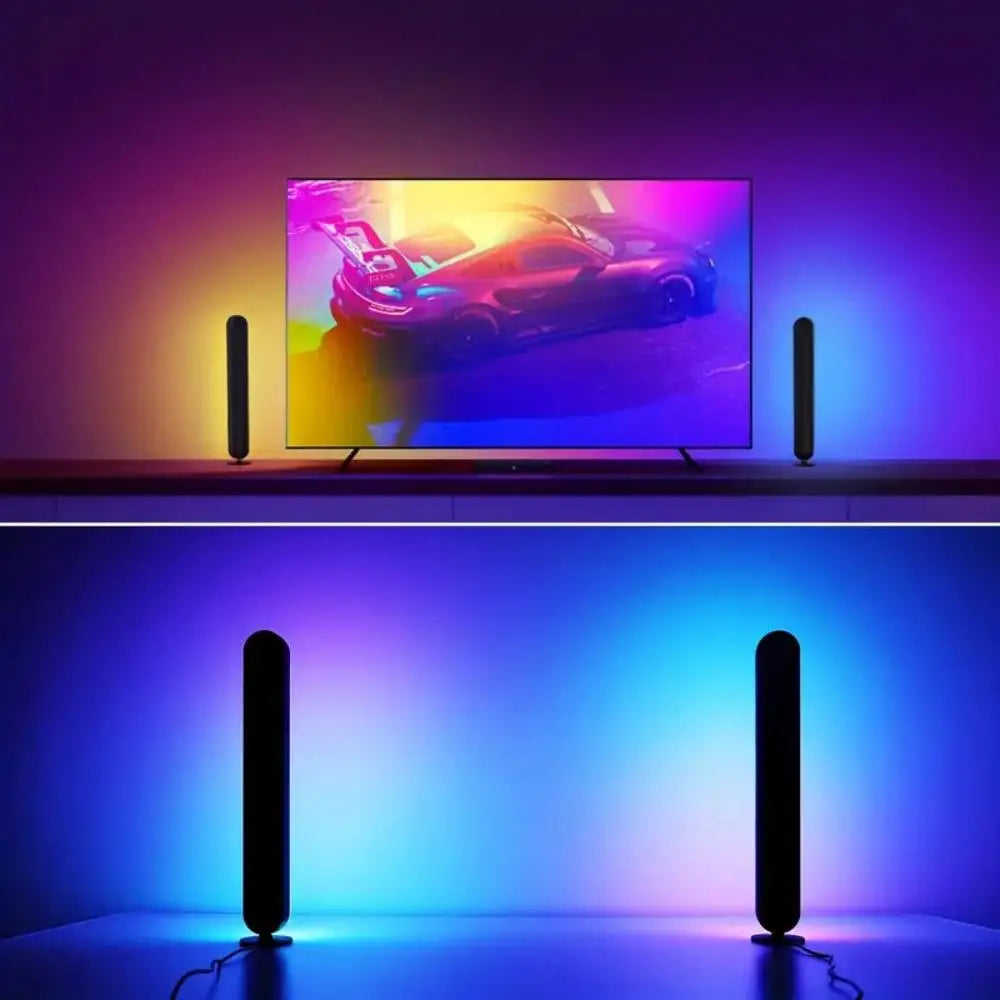 Barra de luz LED USB RGB, cambiable de color, sinfonía, con control remoto