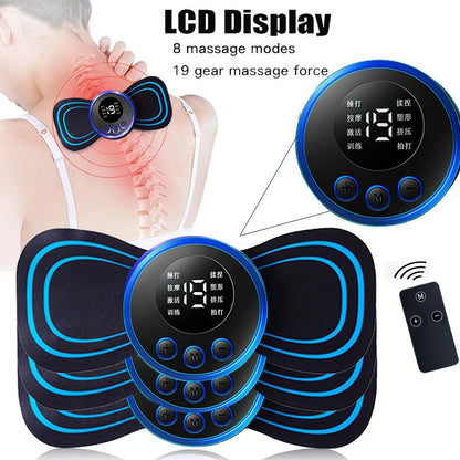 Mini Cervical Muscle Massager with Electric Pulse